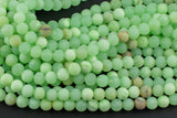 Natural Rare African Green Flower Jade Matte Beads 4mm 6mm 8mm 10mm Round Beads 15.5" Strand Gemstone Beads