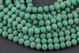 Natural Matte Rare African Green Jade Beads 4mm 6mm 8mm 10mm Round Beads 15.5" Strand Gemstone Beads