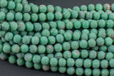 Natural Matte Rare African Green Jade Beads 4mm 6mm 8mm 10mm Round Beads 15.5" Strand Gemstone Beads