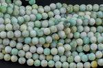 Natural Burmese Jade 6mm 8mm 10mm 12mm Matte Round Beads Real Genuine Jade Gemstone from Vietnam 15.5" Strand Gemstone Beads