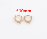 4pc Gold Filled Earring Hoops Lever Back one touch w/ open link Lever Hoop earring Nickel free Lead Free for Earring Charm Making Findings