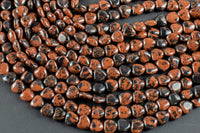 Natural Mahogany Jasper-Heart Shape-10mm-Special Shape- Full Strand Gemstone Beads