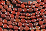 Natural Red Jasper -Heart Shape-8x10mm-Special Shape- Full Strand Gemstone Beads