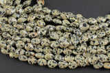 Natural Dalmatian Jasper -Heart Shape-8x10mm-Special Shape- Full Strand Gemstone Beads