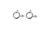 Sterling Silver Clasp 925 Sterling Silver Spring Ring Clasp- Open- Sterling Silver 925