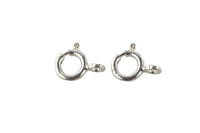 Sterling Silver Clasp 925 Sterling Silver Spring Ring Clasp- Open- Sterling Silver 925