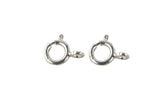 Sterling Silver Clasp 925 Sterling Silver Spring Ring Clasp- Open- Sterling Silver 925
