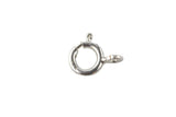 Sterling Silver Clasp 925 Sterling Silver Spring Ring Clasp- Open- Sterling Silver 925