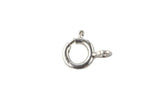 Sterling Silver Clasp 925 Sterling Silver Spring Ring Clasp- Open- Sterling Silver 925