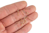 Earring Wire French Hook Earrings, Fish Hook- Rose Gold Plated- Basic Sizing