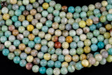 AMAZONITE Beads smooth round sizes- 4mm, 6mm, 8mm, 10mm, 12mm-Full Strand 15.5 inch Strand- Best Quality AAA Quality Gemstone Beads