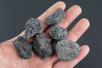 1 pc Natural Black Lava Medium Large Tumbled Stone- 0.8-1.5 inch