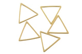 Triangle Gold Plated and Gunmetal Plated -High Quality-Perfect for Earrings- Nice and Light- 2 pieces-18x25mm