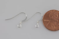 Sterling Silver Simple Perfect Sized Earring Wire Earwire Fishhook Ear Wire Fish Hook 18mm - Sterling Silver 925- 2 Pairs per Order