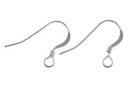 Sterling Silver Simple Perfect Sized Earring Wire Earwire Fishhook Ear Wire Fish Hook 18mm - Sterling Silver 925- 2 Pairs per Order