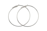 925 Sterling Silver Hoops- USA Product-20mm-30mm-45mm- 2 pieces per order- 1 pairs