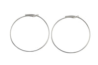 925 Sterling Silver Hoops- USA Product-20mm-30mm-45mm- 2 pieces per order- 1 pairs