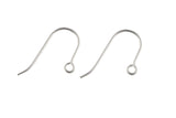 Sterling Silver Simple Perfect Sized Earring Wire Earwire Fishhook Ear Wire Fish Hook 20mm - Sterling Silver 925- 2 Pairs per Order