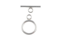 Sterling Silver Toggle- 9mm-, 925 Lobster Clasp- 1 set per order