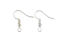 Earring Wire French Hook Earrings, Fish Hook- Silver Plated- Basic Sizing