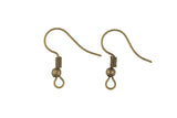 Earring Wire French Hook Earrings, Fish Hook- Antique brass- Basic Sizing