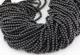 4mm Natural Spinel AAA Quality Smooth Round 15.5 inches Long strand - Tiny Beads - Wholesale Bulk