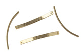 Curved Bar Connectors- Gold and Gunmetal