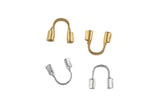 Wireguard Thimble Wire Guard Wire Saver Gold Plated Silver Plated 1mm Hole 5x5mm 40 pcs