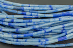 Natural Blue Aventurine beads tube tubular beads 15.5" 4x13mm