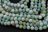 Natural Burmese Jade 6mm 8mm 10mm 12mm Matte Round Beads Real Genuine Jade Gemstone from Vietnam 15.5" Strand Gemstone Beads