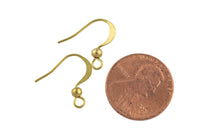 Brass ear hook-Earring copper accessories-Earring connector-Brass earring charms-Earring pendant-Brass -Ear wire shape earrings-20mm