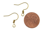 Brass ear hook-Earring copper accessories-Earring connector-Brass earring charms-Earring pendant-Brass -Ear wire shape earrings-17mm