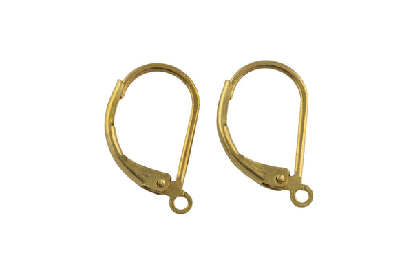 Brass ear hook-Earring copper accessories-Earring connector-Brass earring charms-Earring pendant-Brass -Lever Back earrings-10x13mm
