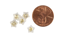 Star Earring backs rubber, Gold earring backs for studs, Basic Jewelry Supplies, Earring Stoppers, 14K Polished Gold