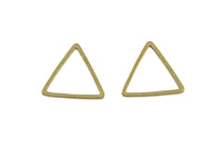 Brass earrings-Earring copper accessories-Earring connector-Brass earring charms-Earring pendant-Earring parts-Triangle shape earrings- Ring