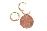 Circle Earring Round Circle Hoops- Solid Brass- 13mm- 1.5mm thick