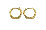 Circle Earring Round Circle Hoops- Solid Brass- 12mm- 2mm thick