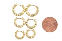 Circle Earring Round Hoops- Solid Brass