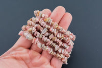 Natural Rhodochrosite Stretchy String Bracelet Natural Gemstone Crystal Bracelets Handmade Jewelry Bracelet Crystal Bracelet