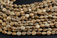 Natural Picture Jasper -Heart Shape-8x10mm-Special Shape- Full Strand Gemstone Beads