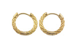 Brass Earring Hoops- Solid Brass- 17mm- 2.5mm thick