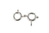 Sterling Silver Clasp 925 Sterling Silver Spring Ring Clasp- Open- Sterling Silver 925
