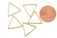 Triangle Gold Plated and Gunmetal Plated -High Quality-Perfect for Earrings- Nice and Light- 2 pieces-18x25mm