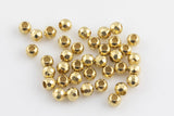 SOLID BRASS Faceted Round Beads 3mm 4mm 5mm 6mm