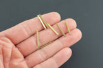 Brass earrings-Earring copper accessories-Earring pendant-Brass earring charms-Earring connector-Brass jewelry-Stick shape - 2x20mm