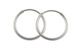 925 Sterling Endless Silver Hoops- USA Product-20mm-30mm-45mm- 2 pieces per order- 1 pair