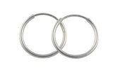 925 Sterling Endless Silver Hoops- USA Product-20mm-30mm-45mm- 2 pieces per order- 1 pair