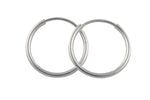 925 Sterling Endless Silver Hoops- USA Product-20mm-30mm-45mm- 2 pieces per order- 1 pairs