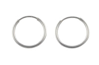 925 Sterling Endless Silver Hoops- USA Product-20mm-30mm-45mm- 2 pieces per order- 1 pairs