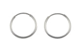 925 Sterling Endless Silver Hoops- USA Product-20mm-30mm-45mm- 2 pieces per order- 1 pair
